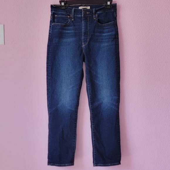 Levi's Premium  724 High Rise Straight Crop  Jeans/ 30. - Picture 1 of 11